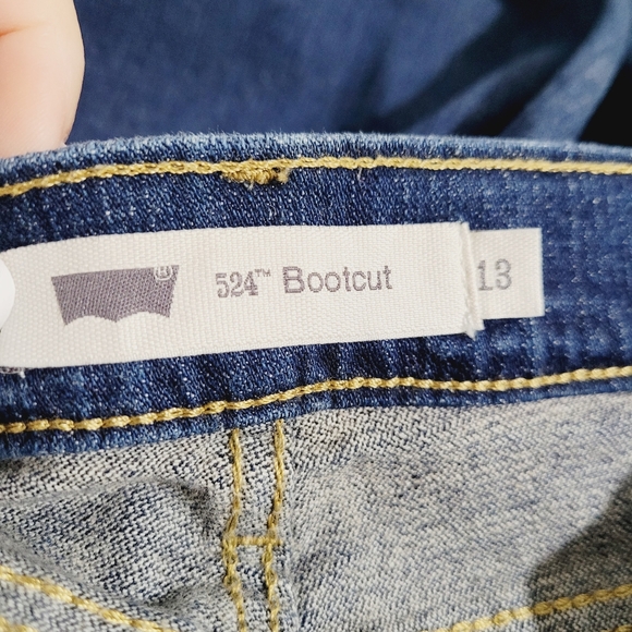Levi’s 524 Bootcut Jeans Women’s Size 13 W31 L30 Dark Wash Stretch Denim  Casual - Picture 11 of 13